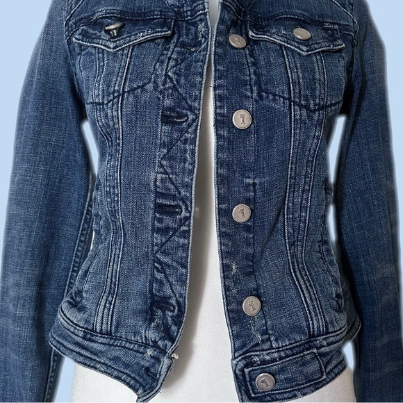 Anthropologie Pilcro And The Letterpress Cotton Stretch Denim Jean Jacket - Picture 6 of 12